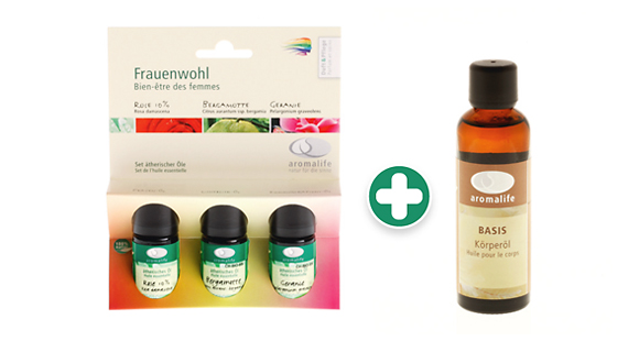 Aromalife Set «Frauenwohl» (inkl. BASIS Körperöl)