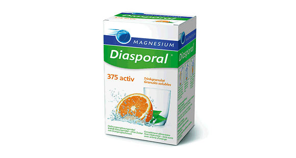 Magnesium-Diasporal activ 375mg Magnesium, Trinkgranulat zum Auflösen