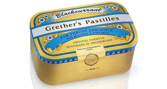 Grether's Pastilles Blackcurrant zuckerhaltig