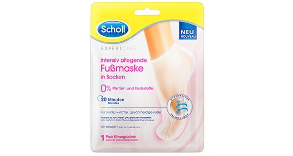 Scholl Intensiv pflegende Fussmaske in Socken - ohne Parfüm und Farbstoffe