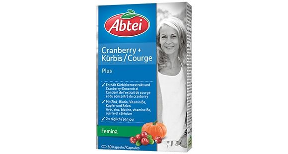 Abtei Kürbis & Cranberry Kapseln