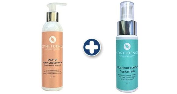 Confidence Reinigungsschaum + Gesichtsöl