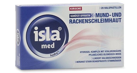 Isla Med hydro+ Kirsche Lutschpastillen