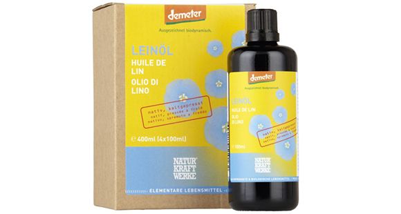 Naturkraftwerke Leinöl Demeter (4x 100ml)