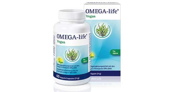 OMEGA-life Vegan Algenöl-Kapseln