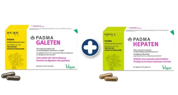 Kleine Kur Padma Hepaten und Galeten