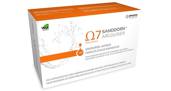 Omega 7 Sanddorn Argousier 180 Sanddornöl-Kapseln