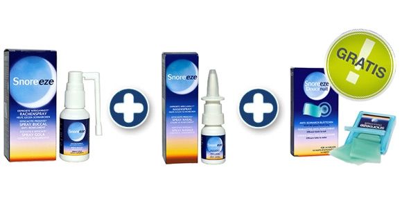 snoreeze Anti-Schnarch-Kombi (mit Gratis Gaumenblättchen)