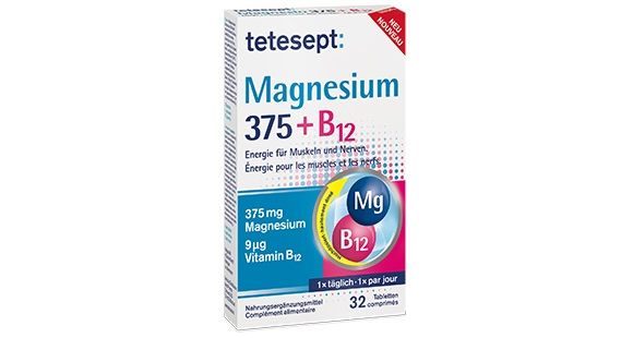 Tetesept Magnesium 375 + B12 Tabletten