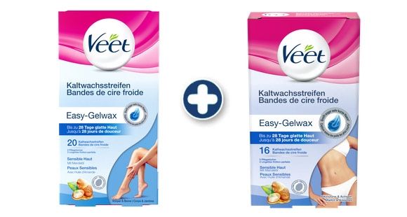 Veet Kaltwachsstreifen-Set (sensitive Haut)