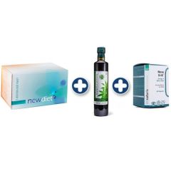 newdiet „Gesunde Fette“ Paket (2-Wochen-Diät Paket + Hanfsamenöl + Omega3-Kapseln)
